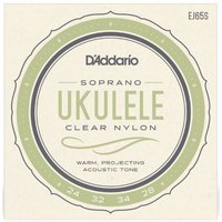 Cordes DAddario EJ65S Ukulele Soprano Clear Nylon