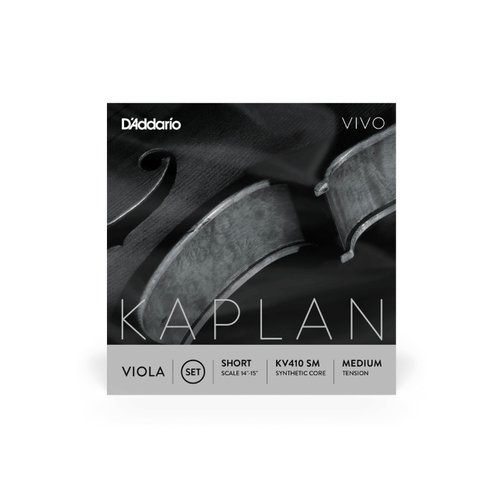 DAddario KV410 SM Kaplan Vivo Viola Cuerdas sueltas, Short Scale, Tensin Media