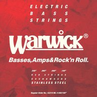 Warwick Red Strings 4-Cordes Stainless Steel 040/100