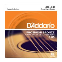 DAddario EJ15 10/47 Phosphor Bronze Jeu de cordes guitare...