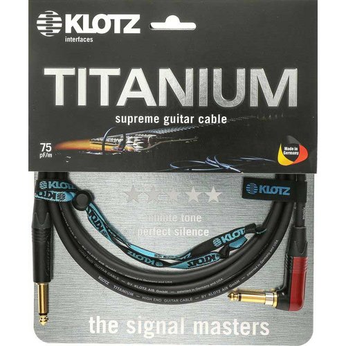 Klotz TIR0900PSP Titanium Cble guitare 9.0 mtres