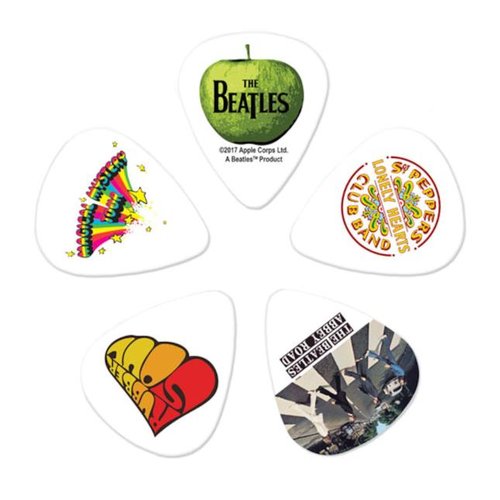 DAddario 1CWH6-10B3 Beatles Albums Plektren, 10er Pack