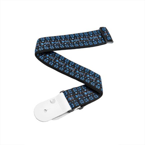 DAddario 50G05 Guitar Strap Hootenanny, blu e nero