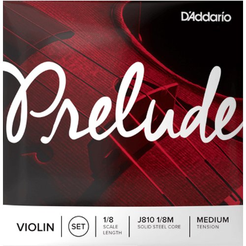 Juego de cuerdas para violn DAddario J810 1/8M Prelude de tensin media