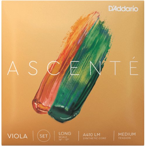 DAddario A410 LM Ascent viola string set, Long Scale, Medium Tension