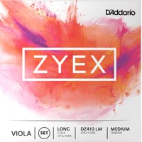 DAddario DZ410 LM Zyex Viola Set, Long Scale, Medium Tension