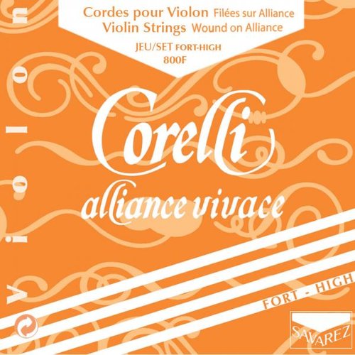 Corelli Juego de cuerdas para violn (E con bucle) Alliance, 800F (fuerte)