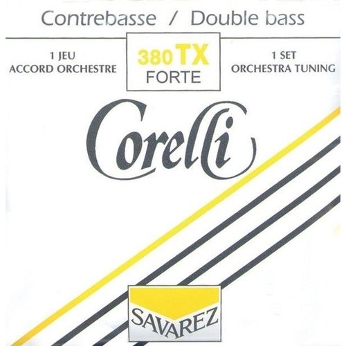 Corelli Jeu de cordes de contrebasse accordes pour orchestre, 380TX (extra fort)